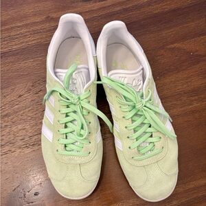 Adidas Women's Mint Green Suede Sneakers